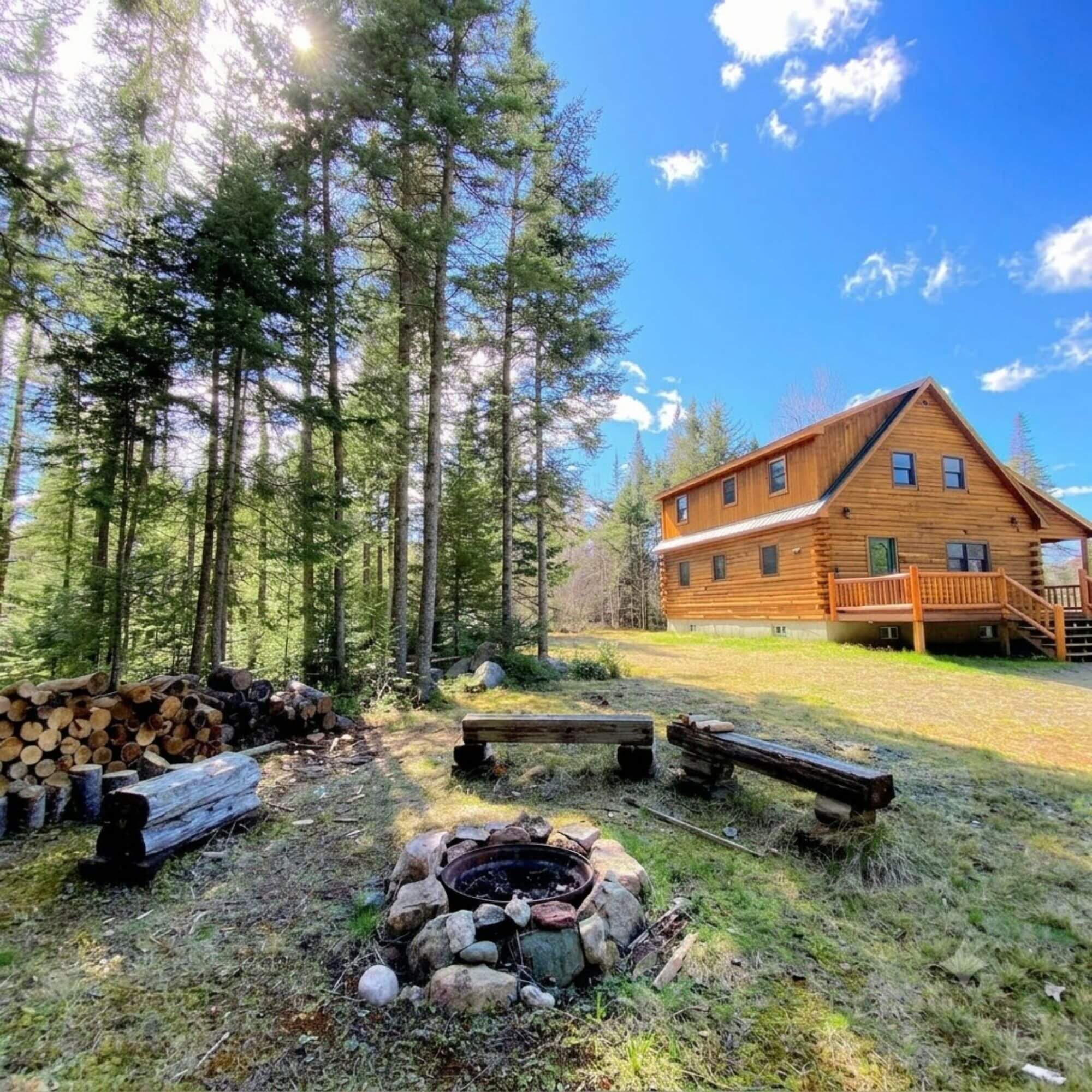 White Mountains vacation rental home exterior near Twin Mountain, New Hampshire